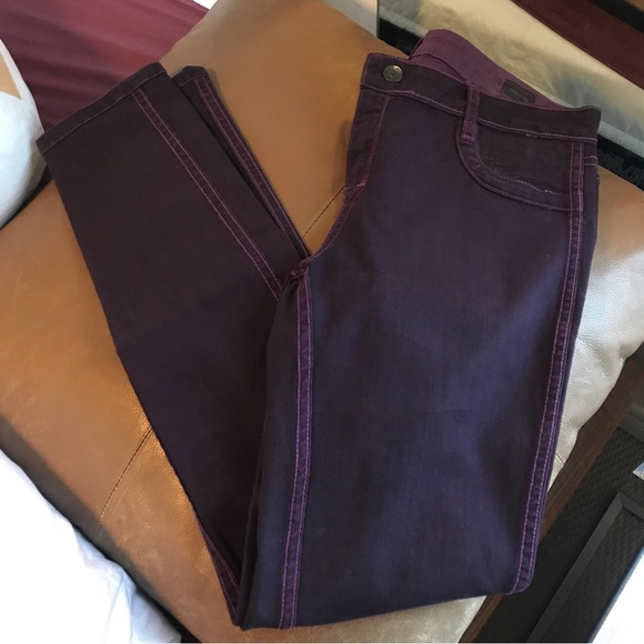 Bleulab Detour Legging - Reversible Low Rise Purple Jeans - Picture 4 of 8